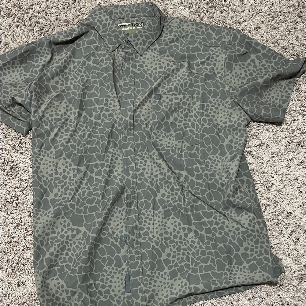 Maxcool Men's Gray Patterned Casual Shirt